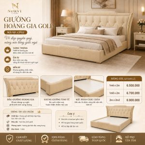Giường Hoàng Gia Gold - NORVI Living