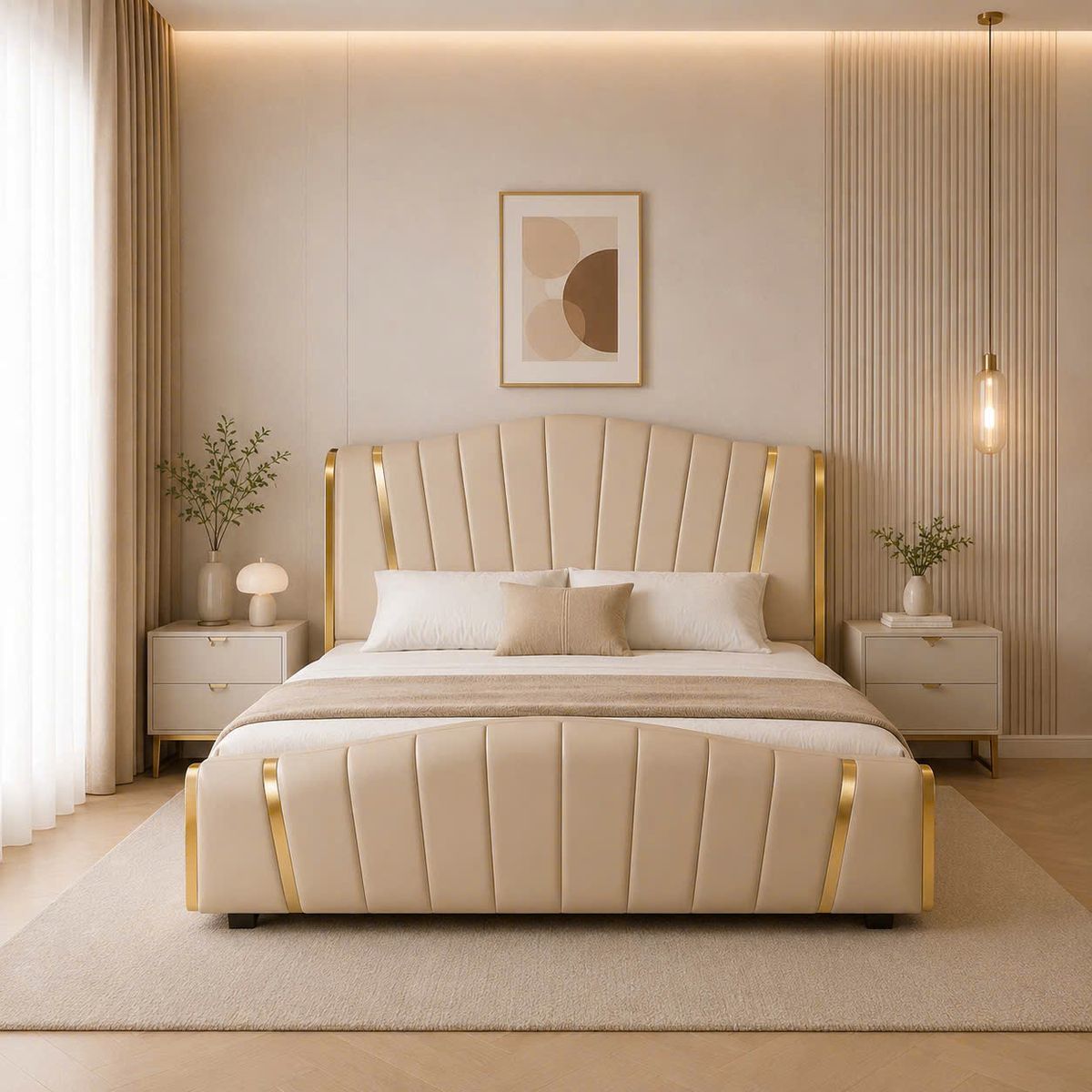 Giường Ánh Kim Hiện Đại - Image 7