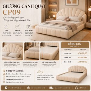 Giường Cánh Quạt - NORVI Living