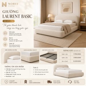 Giường Laurent Basic - NORVI Living