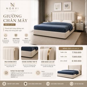 Giường Chân Mây - NORVI Living