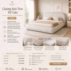 Giường Kén Tròn Tối Giản