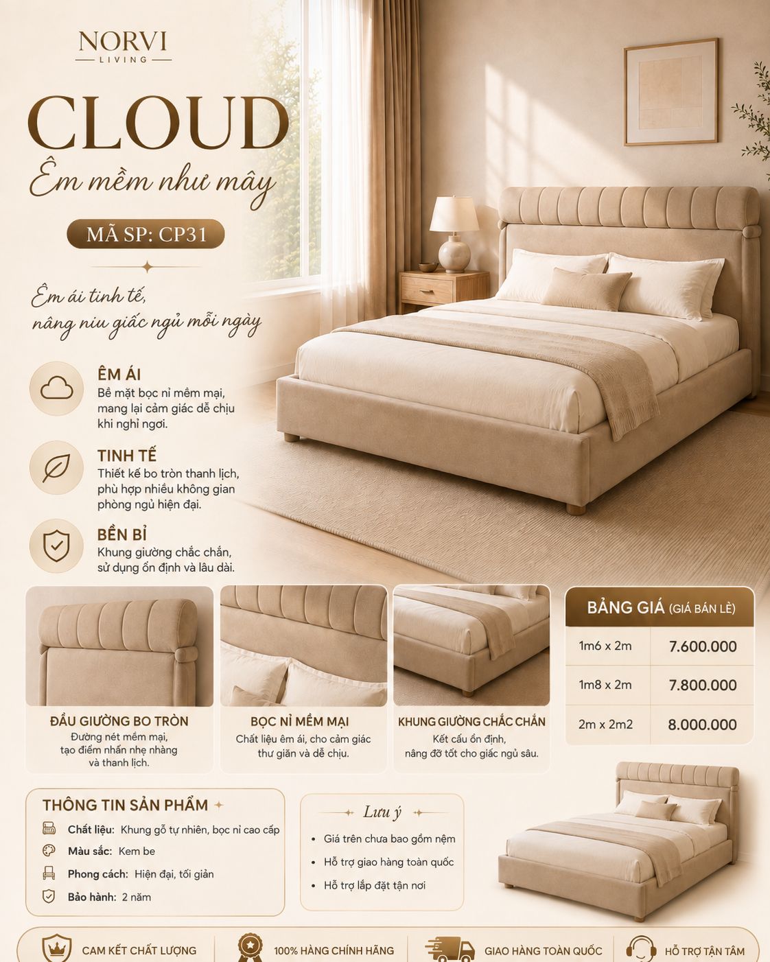 Giường Cloud - Image 7