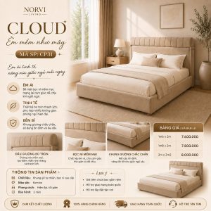 Giường Cloud - NORVI Living