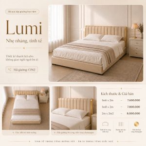 Giường Lumi - NORVI Living